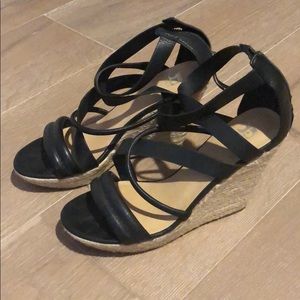 Joe’s Jeans Women’s Black Wedge Espadrille